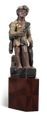 Lot 1263 - Small Carved Polychrome Paint Decorated...