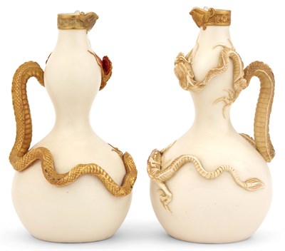 Lot 191 - Two Royal Worcester Aesthetic Movement...