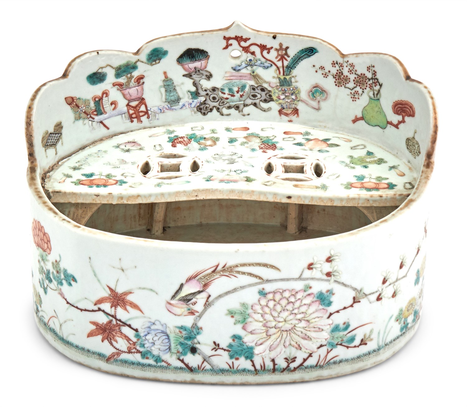 Lot 187 - A Chinese Enameled Porcelain Container 19th...