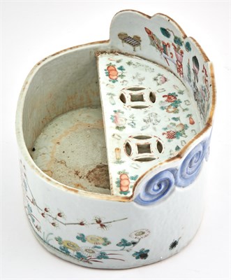 Lot 187 - A Chinese Enameled Porcelain Container 19th...