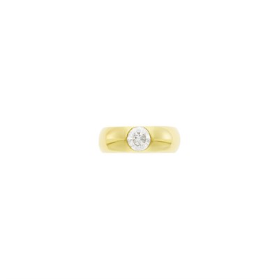 Lot 3 - Gold and Diamond Gypsy Ring