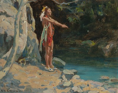 Lot 1083 - Eanger Irving Couse American, 1866-1936...
