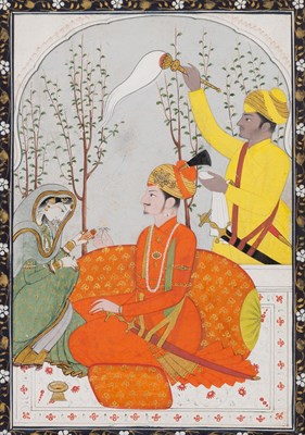 Lot 413 - An Indian Kangra School Painting 19th Century...