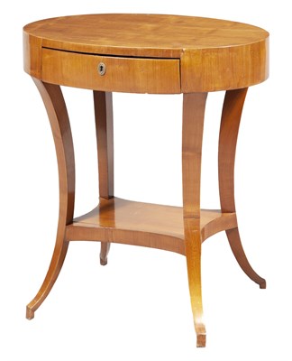 Lot 317 - Biedermeier Fruitwood Work Table Height 29...
