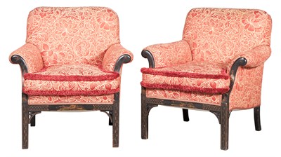 Lot 173 - Pair of George III Style Chinoiserie Decorated...