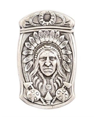 Lot 60 - Gorham Sterling Silver Indian Chief Match Safe...