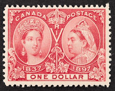 Lot 3186 - Canada 1897 Jubilee $1 Lake Scott 61 $2,900...