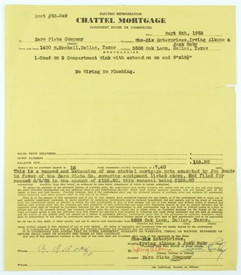 Lot 27 - [KENNEDY ASSASSINATION] RUBY, JACK. Two signed...