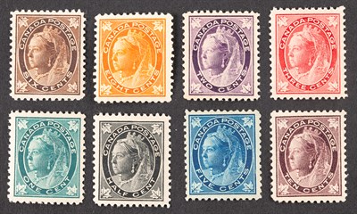 Lot 3191 - Canada 1897-88 Maple Leaf Issue, 1/2 Cent to...