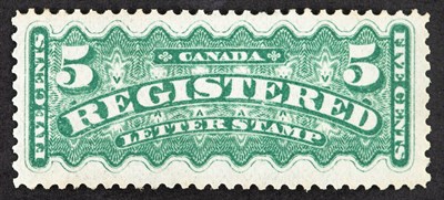 Lot 3206 - Canada Registration Issues 5 Cent Green...