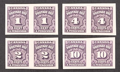 Lot 3209 - Canada Postage Dues 1935-65 Imperforate Pairs...