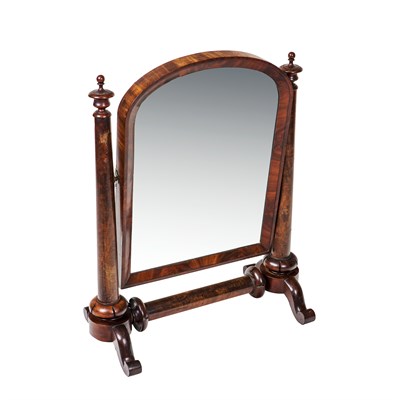 Lot 234 - William IV Mahogany Shaving Mirror 19th...
