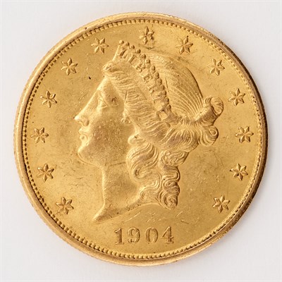 Lot 3028 - United States 1904 $20 Liberty Head Attractive...