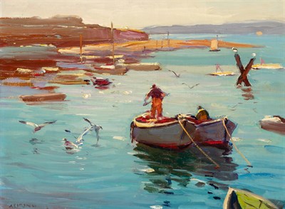 Lot 12 - Antonio Cirino American, 1889-1983 Lobstermen...