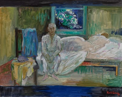 Lot 96 - Karl Schrag American, 1912-1995 Night Time,...