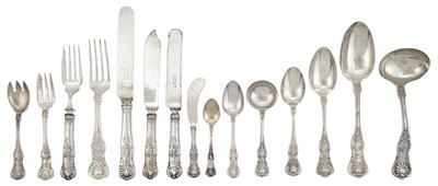 Lot 1118 - Assembled American Sterling Silver King's...