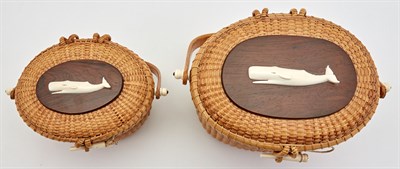 Lot 1272 - Two Lidded Lightship Basket Purses Paul...
