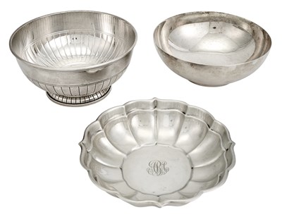 Lot 208 - Three American Sterling Silver Fruit Bowls...