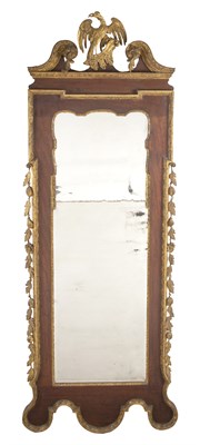 Lot 1226 - George II Style Mahogany Parcel Gilt Looking...