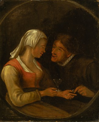 Lot 74 - Dutch School 19th Century Tavern Scenes: Two...
