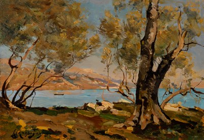 Lot 1015 - Henri-Joseph Harpignies French, 1819-1916...
