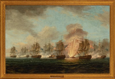 Lot 46 - Nicholas Pocock English, 1740-1821 The Battle...