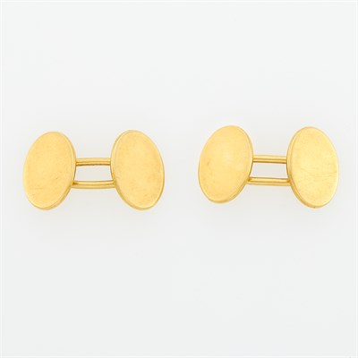 Lot 1186 - Pair of Gold Cufflinks