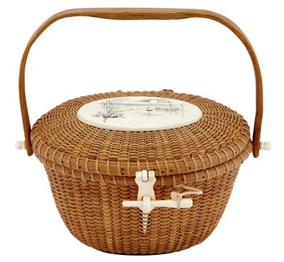 Lot 1275 - Lidded Lightship Basket Purse by Jose Formoso...