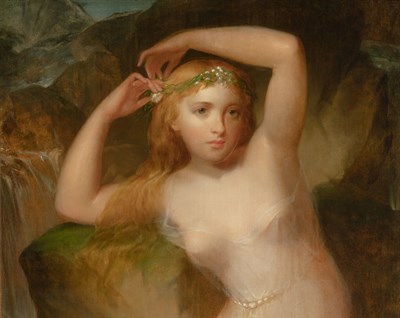 Lot 1006 - Thomas Sully American, 1783-1872 A Sea Nymph,...