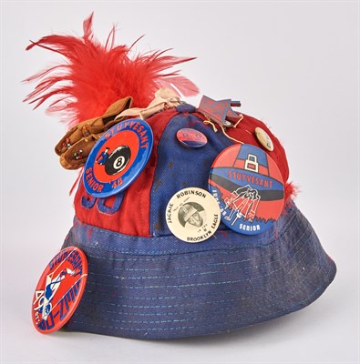 Lot 3136 - Jackie Robinson Celluloid Pinback on Cap and...
