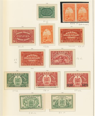 Lot 3203 - Canada Special Delivery Stamps Scott E1-11...