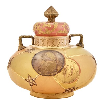 Lot 261 - Mount Washington Glass Company Royal Flemish...