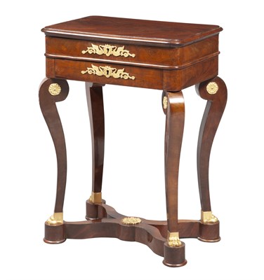Lot 173 - Empire Style Gilt-Metal Mounted Mahogany Work...