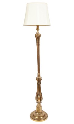 Lot 180 - Louis XVI Style Gilt-Metal Floor Lamp Height...