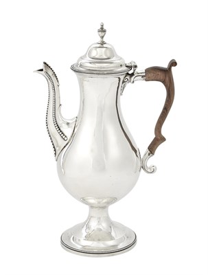 Lot 168 - George III Sterling Silver Coffee Pot