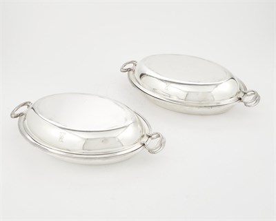 Lot 193 - Pair of George III Sterling Silver Covered Entrée Dishes