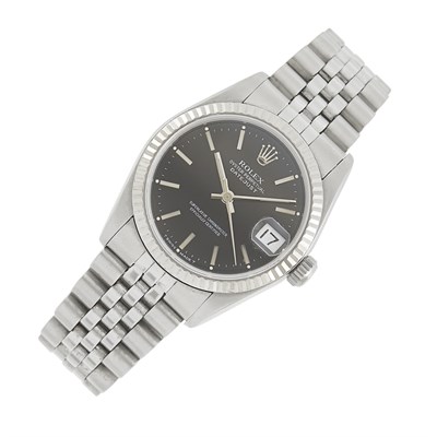 Lot 55 - Rolex Stainless Steel 'Oyster Perpetual Datejust' Wristwatch, Ref. 68274