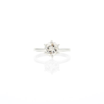 Lot 1062 - Platinum and Diamond Ring