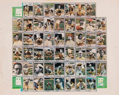 Lot 255 - Don Celender A rare full sheet of Artball...