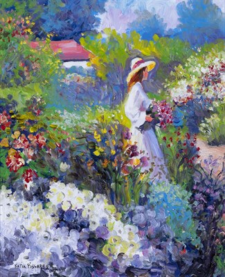 Lot 53 - Katia Pissarro French, 1936-2001 Jeune fille à...