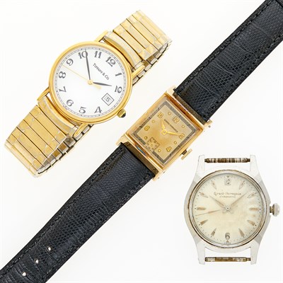 Lot 1148 - Two Gold and Metal Wristwatches and Stainless Steel Watch