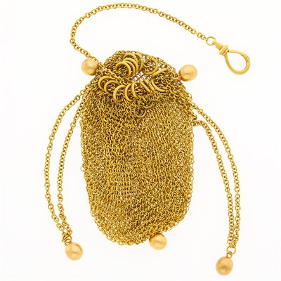 Lot 1178 - Gold Mesh Change Purse