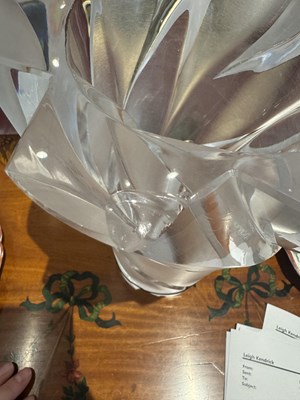 Lot 302 - Lalique Molded Glass "Narcisse" Vase