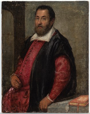 Lot 11 - Follower of Giovanni Battista Moroni Portrait...