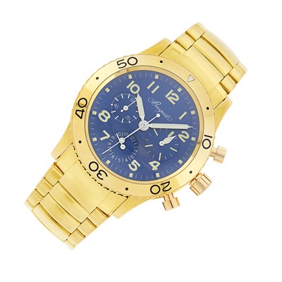 Lot 79 - Breguet Gentleman's Gold 'Transatlantique Type XX' Wristwatch, Ref. 3820