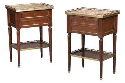 Lot 164 - Pair of Maison Jansen Louis XVI Style Brass...