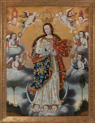 Lot 63 - Spanish Colonial School 18th-19th Century The...