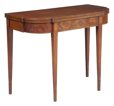 Lot 243 - Federal Inlaid Mahogany Card Table