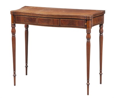 Lot 244 - Federal Inlaid Mahogany Card Table