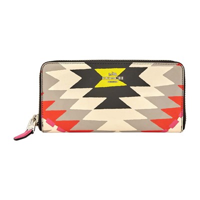 Lot 1313 - Coach 'Aztec' Print Leather Wallet
